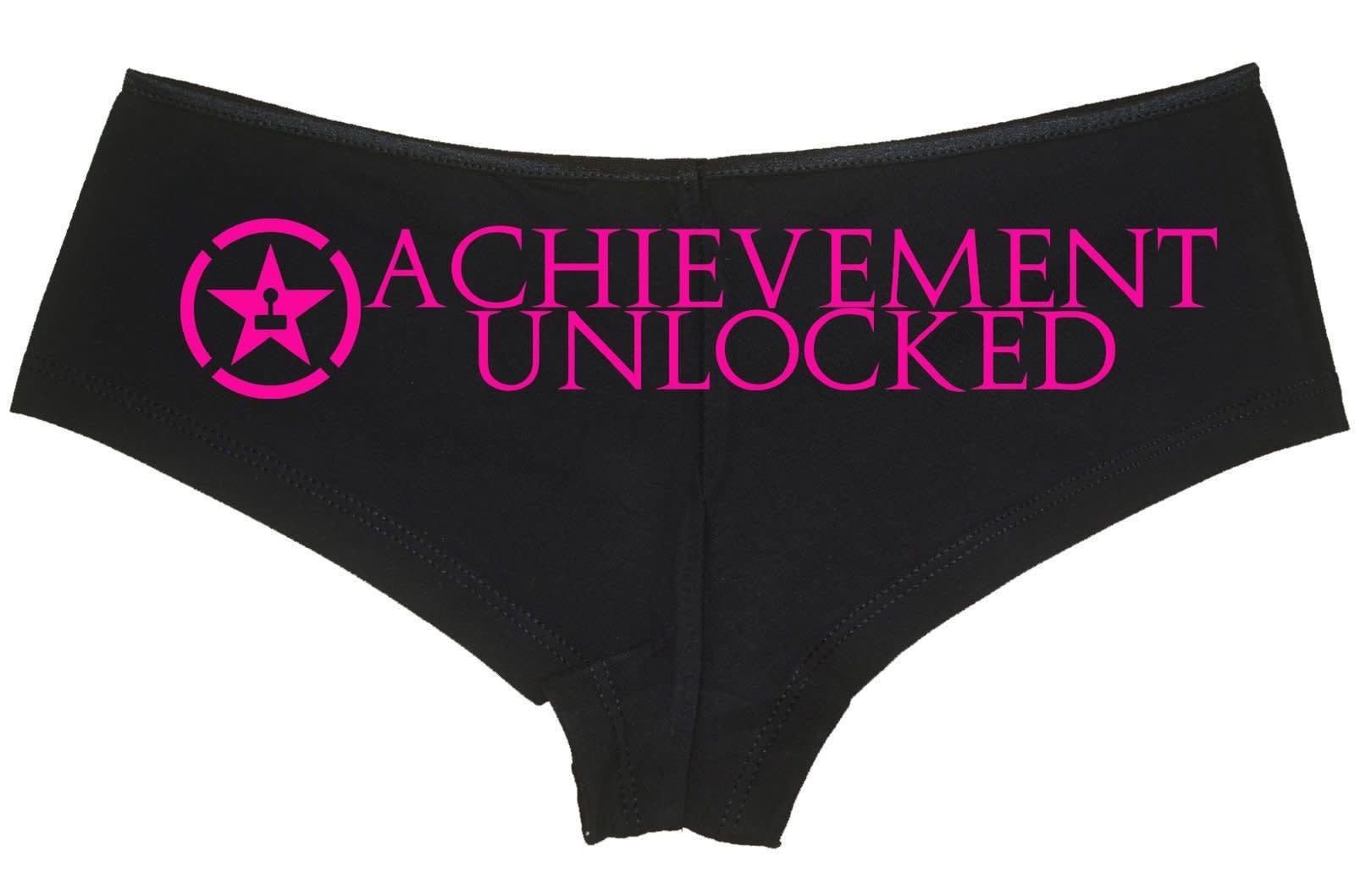 ACHIEVEMENT UNLOCKED RPG wargaming magic gaming video gamer nerdy underwear sexy