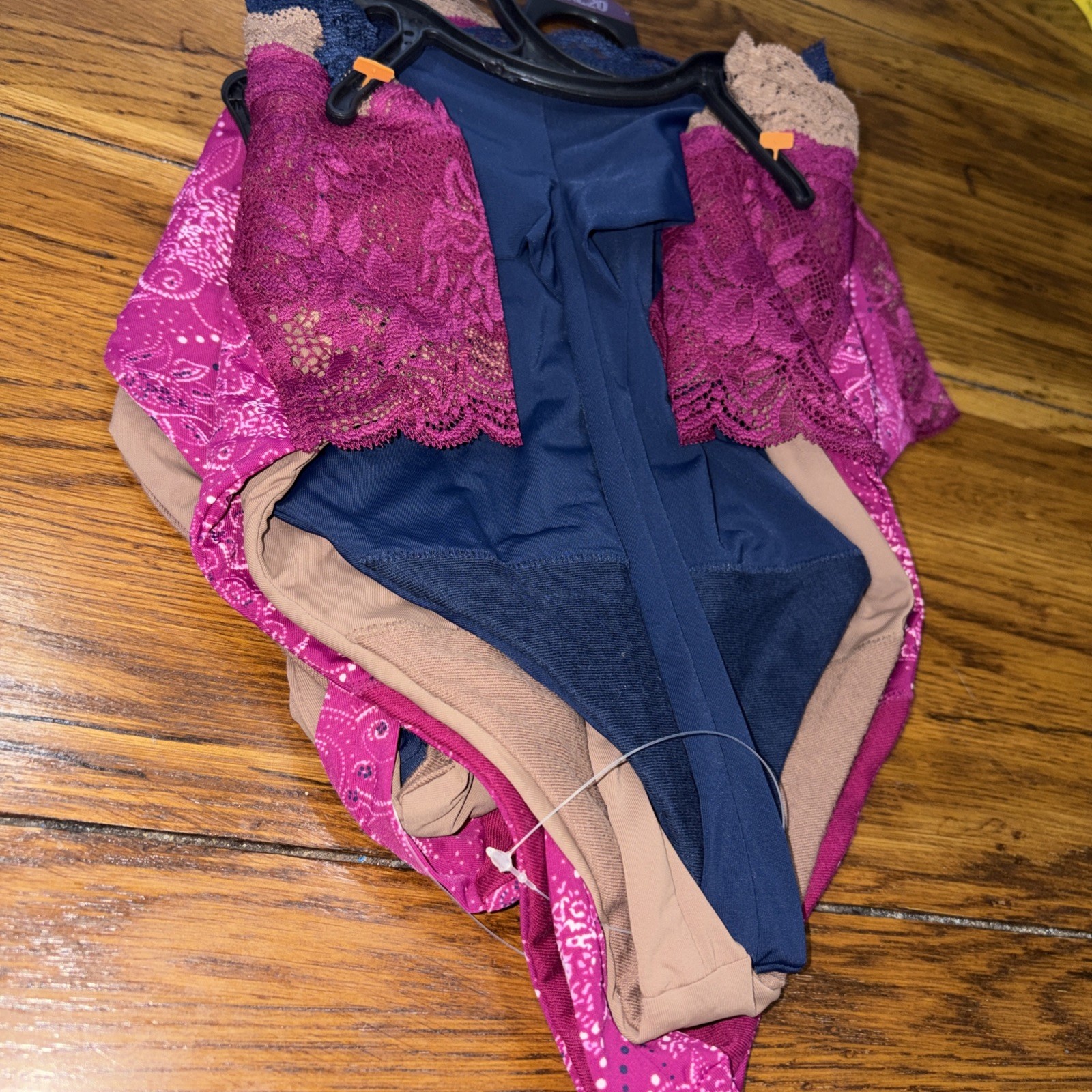 Joyspun Women’s Microfiber Lace Thong Panties 3-Pack Size XXXL (20) NWT