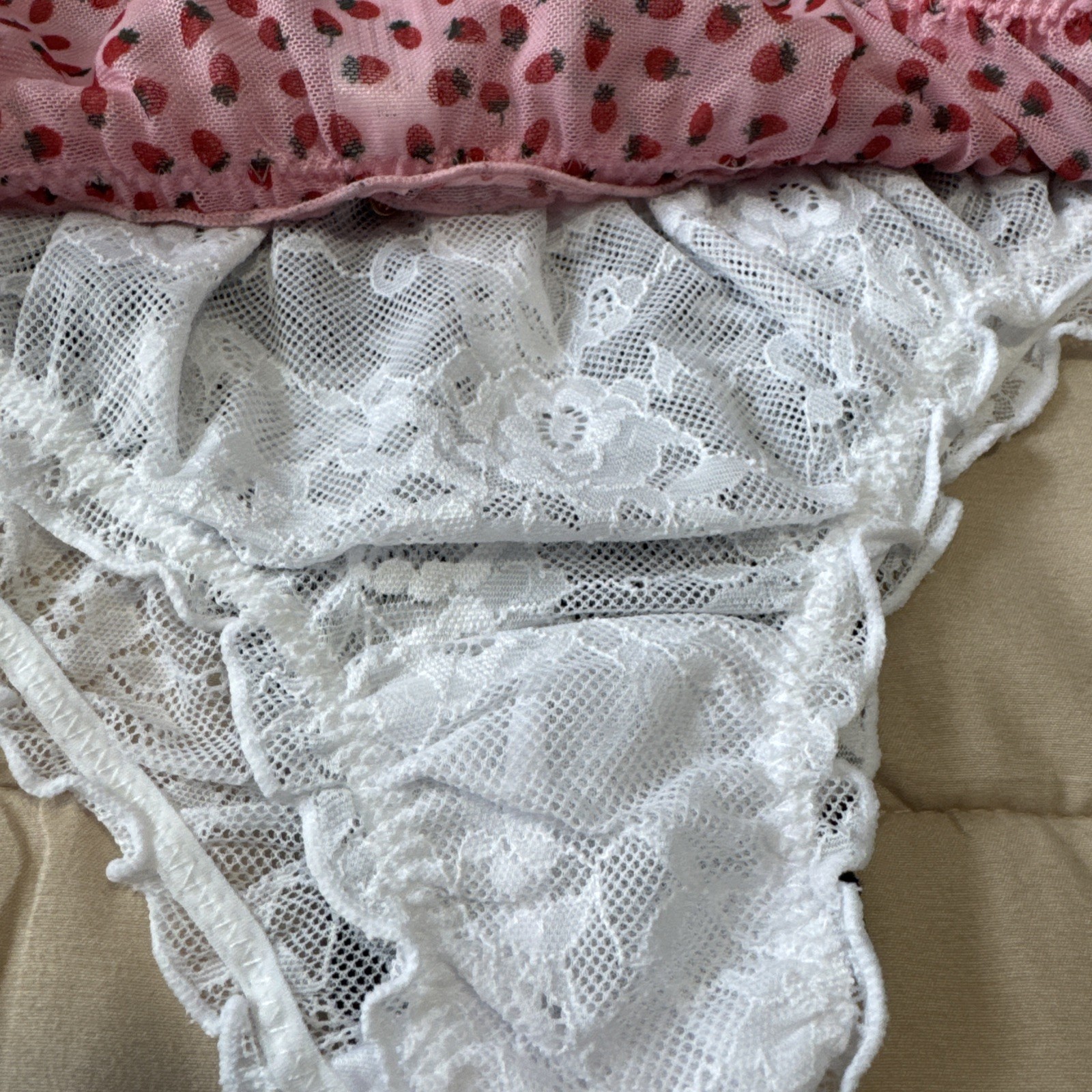 FRENCH AFFAIR NYLON SPANDEX BIKINI PANTIES 3 PACK LARGE WOMENS UNDERWEAR NYLON