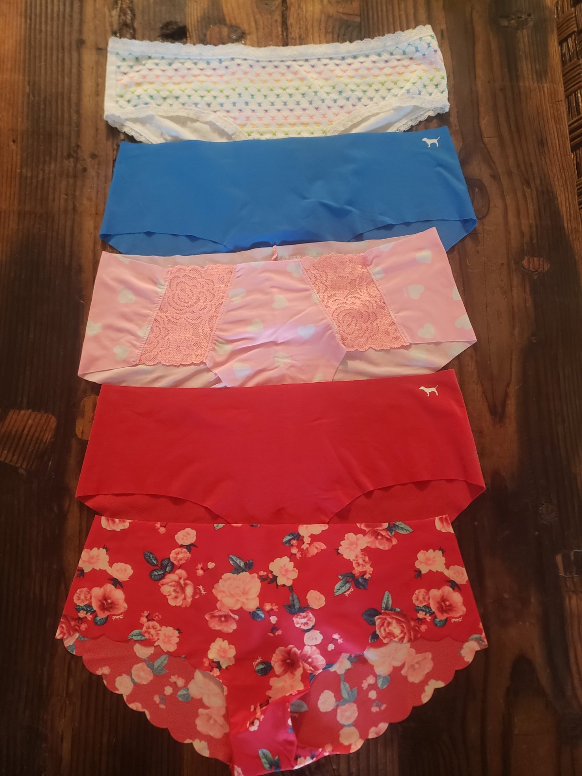 L Victoria’s Secret PINK No/Show HIPSTER Bikini Hip/Hugger SEAMLESS Panties LOT