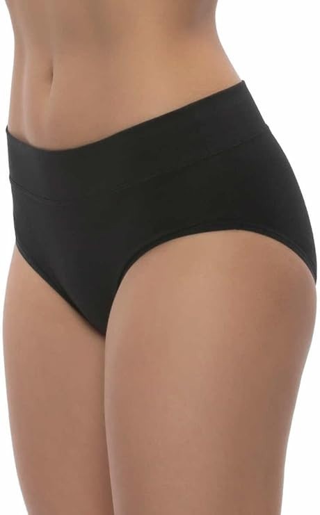 Felina Womens 5 Pk Pima Cotton Wide Waistband Hipster Multi Small