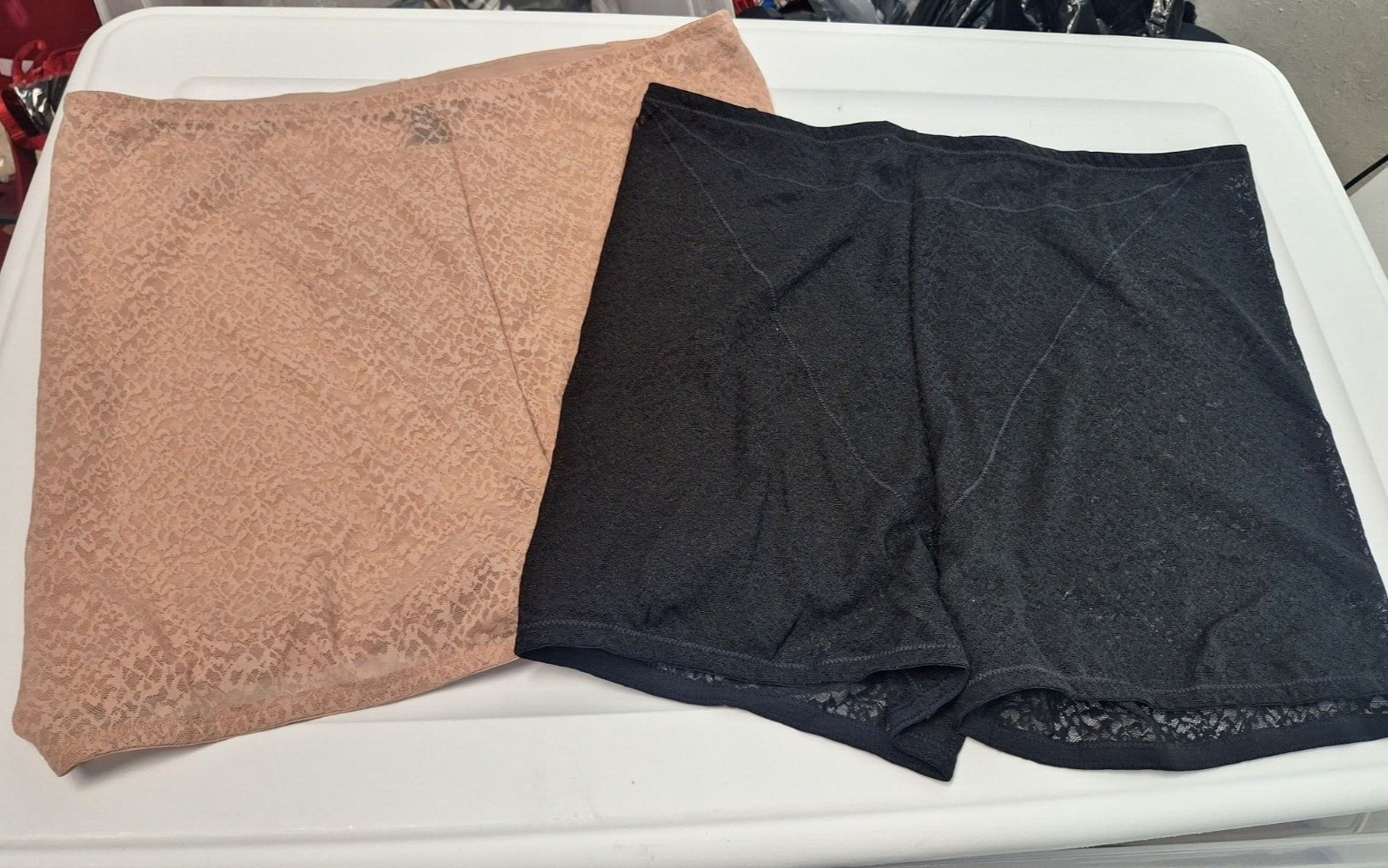 Lot of 2 Natori PRETTY SMOOTH SHORTLETTES NWT Buff & Black Women’s XL 770318