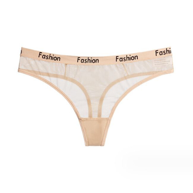 6 PCS Women Sexy Panties Thong G string High Cut Sheer Ladies Underwear