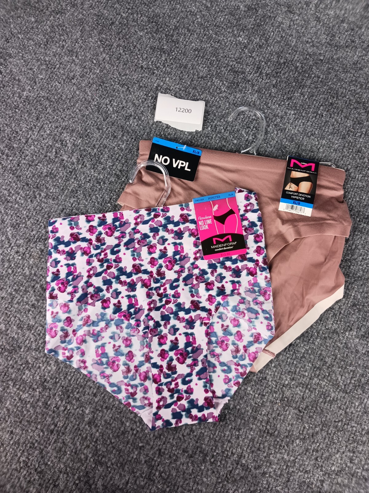 2 PACK MIXED LOT MAIDENFORM HIPSTER CHEEKIE EXTRA LARGE 8