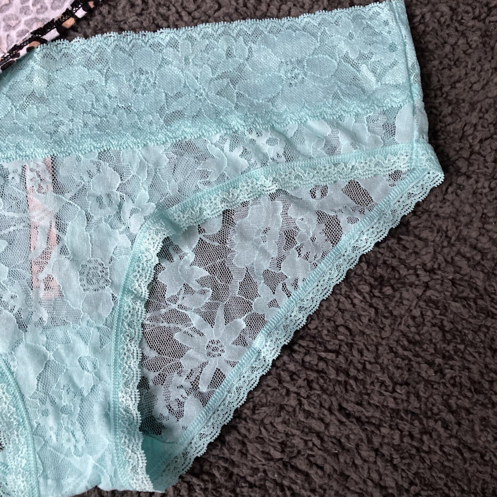 Victoria Secret Cheetah Hiphugger Hipster Hip Hugger Teal 2 Panties Bundle XL