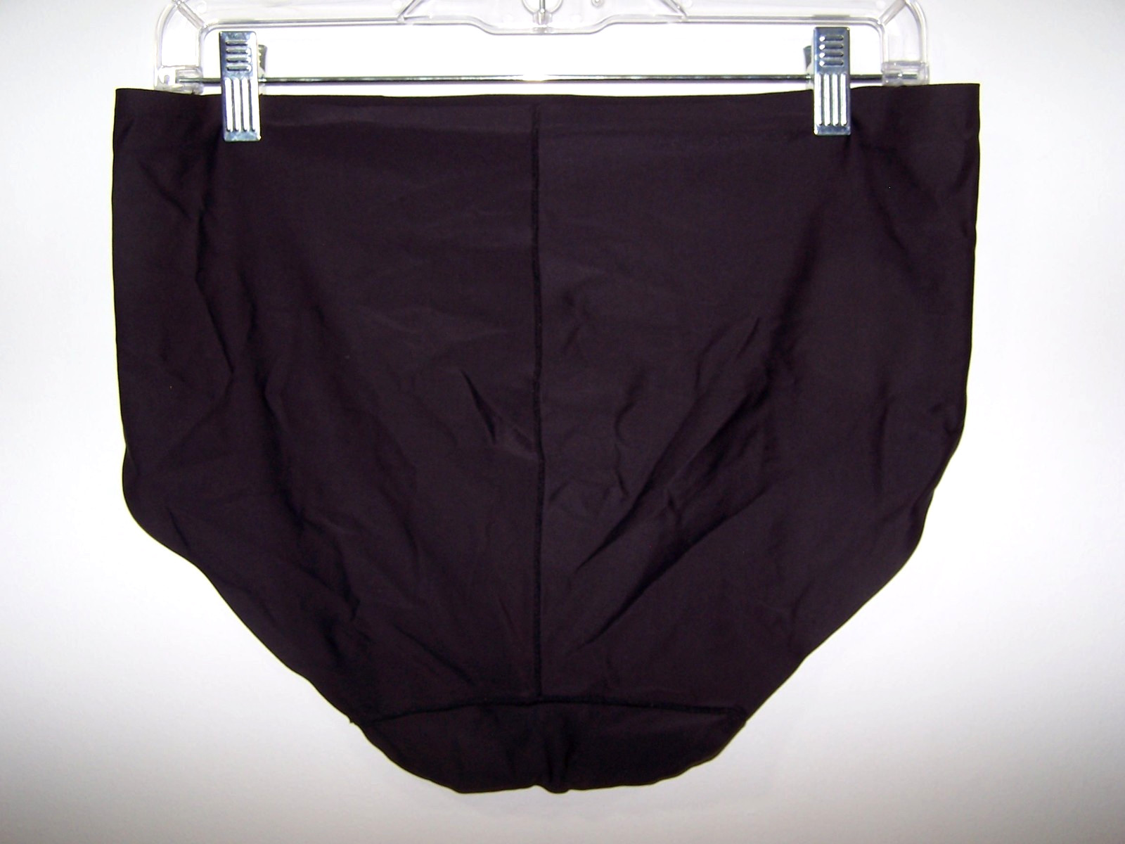 Vanity Fair Next To Nude 13149 High Cut Black Nylon Panties Size 9/2XL