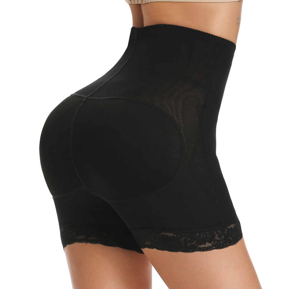 Womens Padded Butt Lifter Hip Enhancer Booty Shorts Shaper Buttock Shapewear US