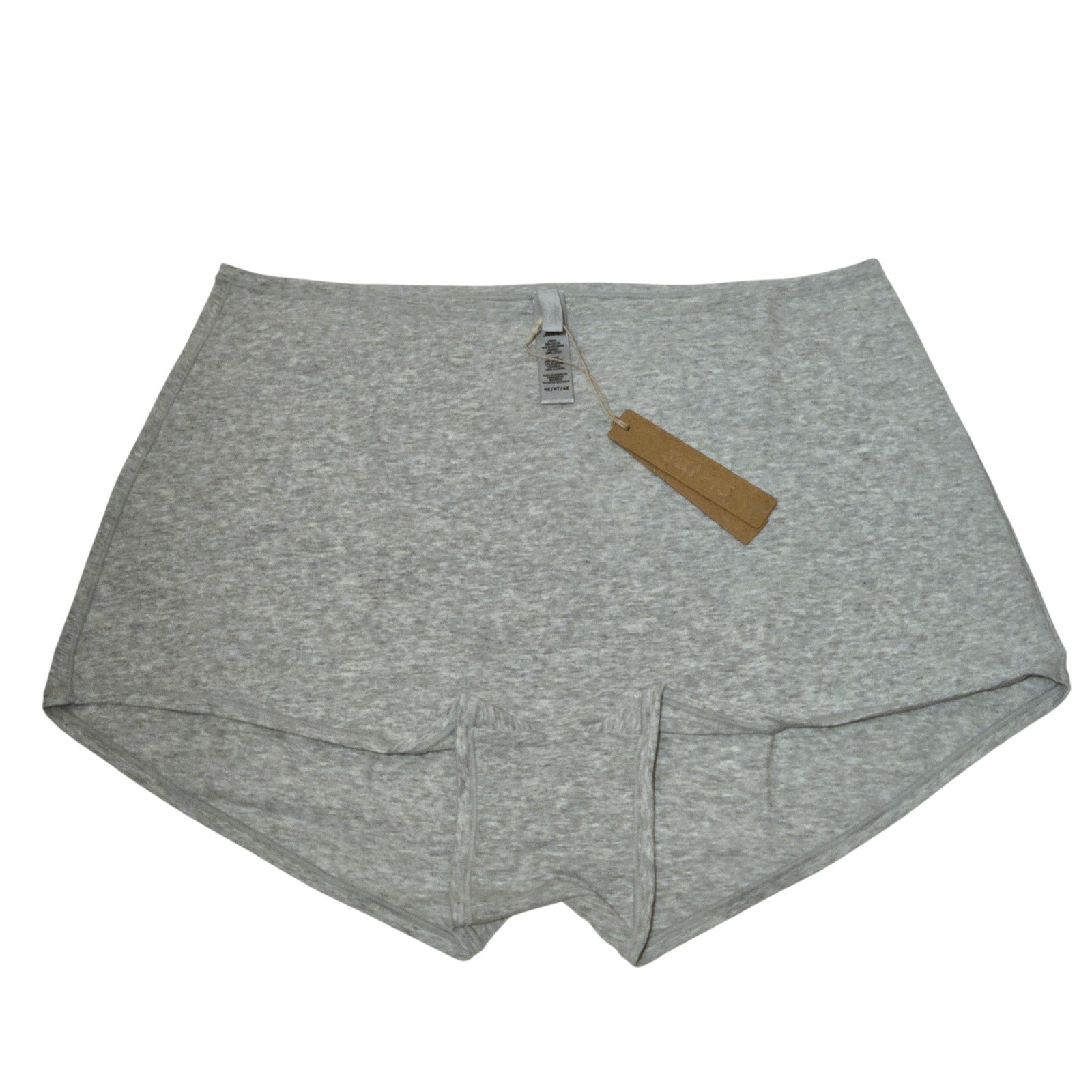 Skims Cotton Jersey Boy Shorts Light Heather Gray 4X Boyshort NWT