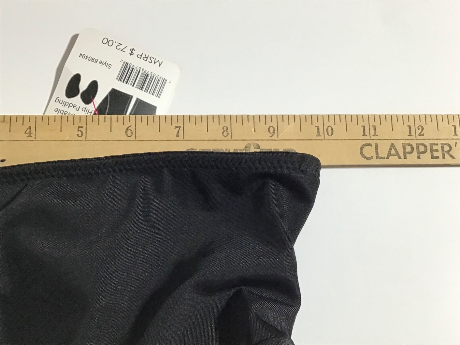 Curve Necessities Hip Enhancer XS High Waist Padded Tummy Control Panties Black