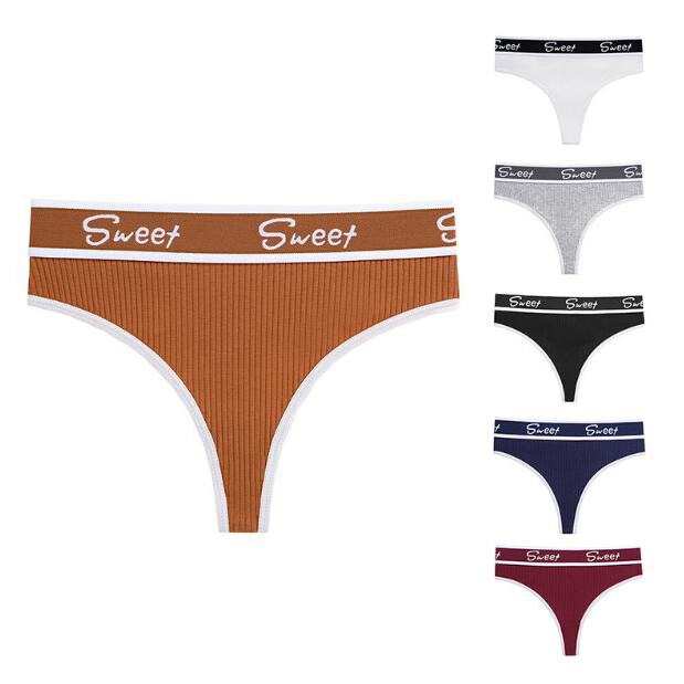 6 Packs Lot Women’s Cotton Panties Thongs G string Bikini Briefs Sexy Lingeries