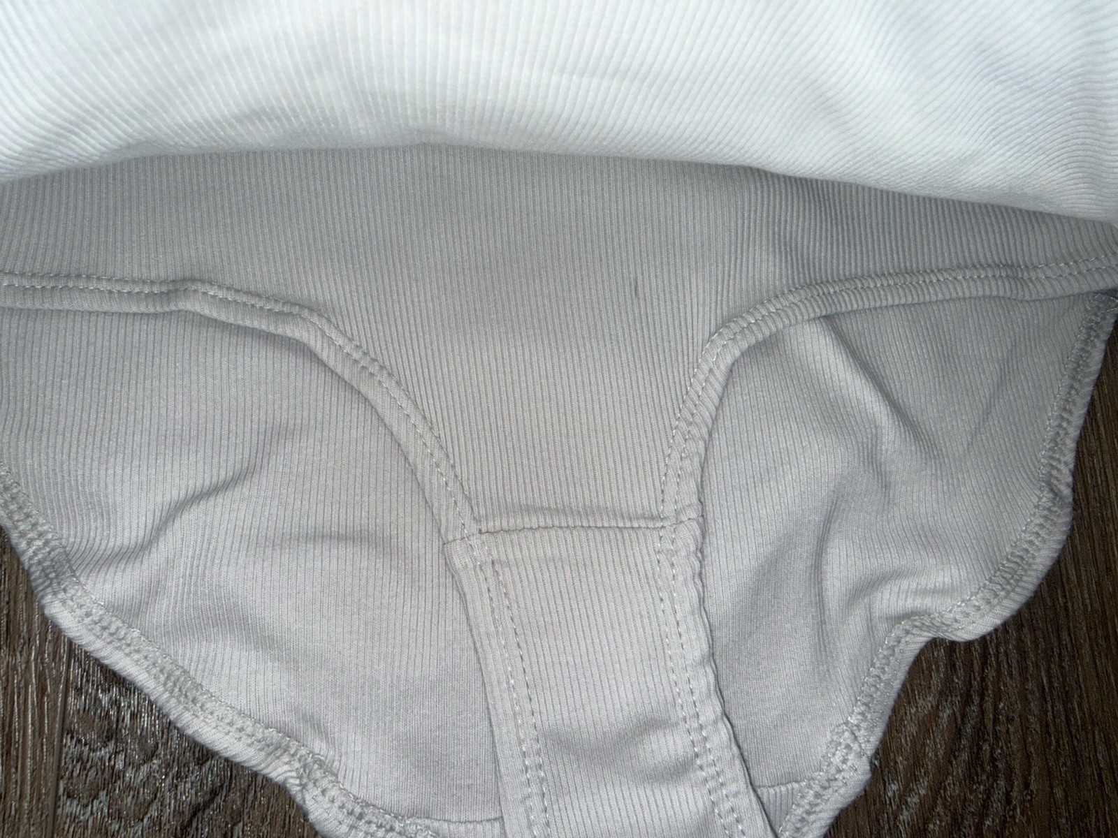 Born ~ Womens Brief Underwear Panties 5-Pair Organic Cotton Blend Ribbed (A) ~ L