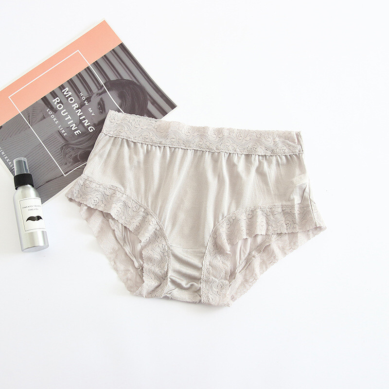 5 Pairs 100 Mulberry Silk Underwear Silk Women Briefs 42 Knitted Women’s Panties
