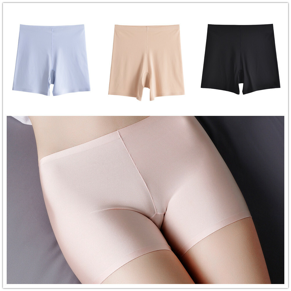 3 PACK Womens Seamless Safety Short Pants Boxer Women Plus Size Knickers Boxers