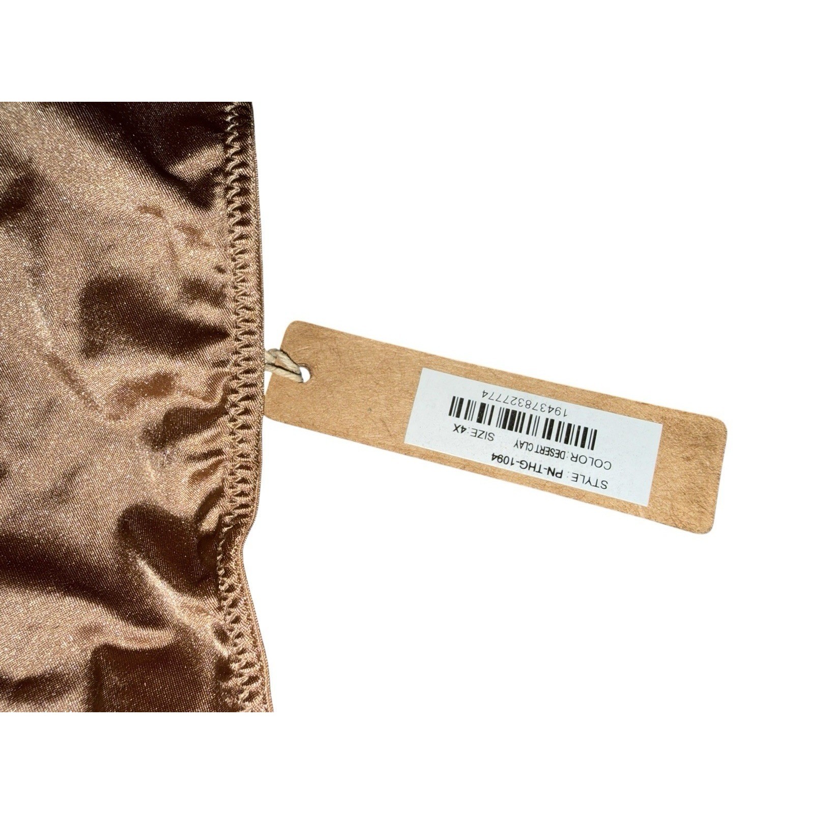 SKIMS Fit Everybody T-String Thong Sz 4X Desert Clay Nude NWT Plus Size Seamless