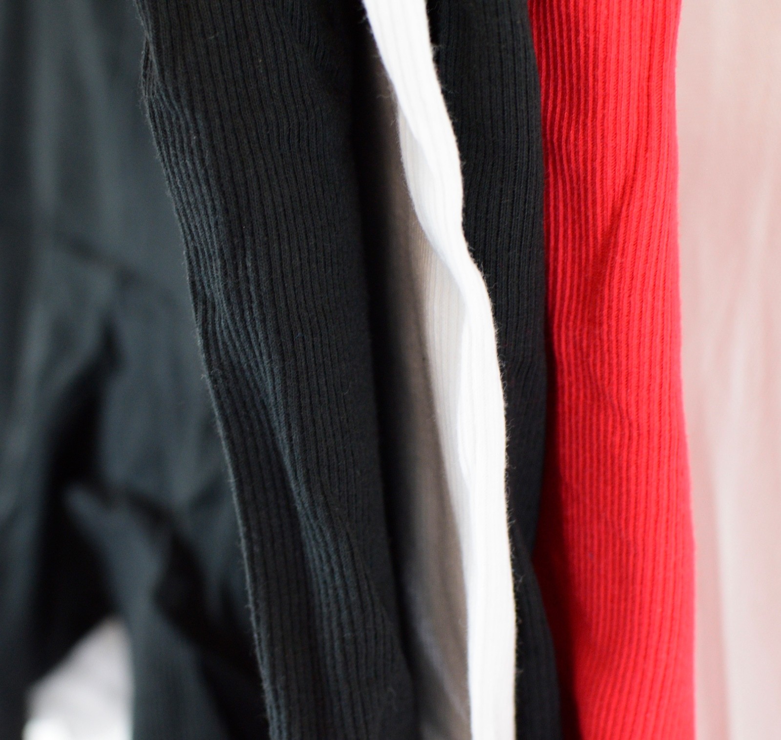 Hanes Womens 4 PACK Originals Mid-Thigh Underwear Black/White/Red Size 2XL