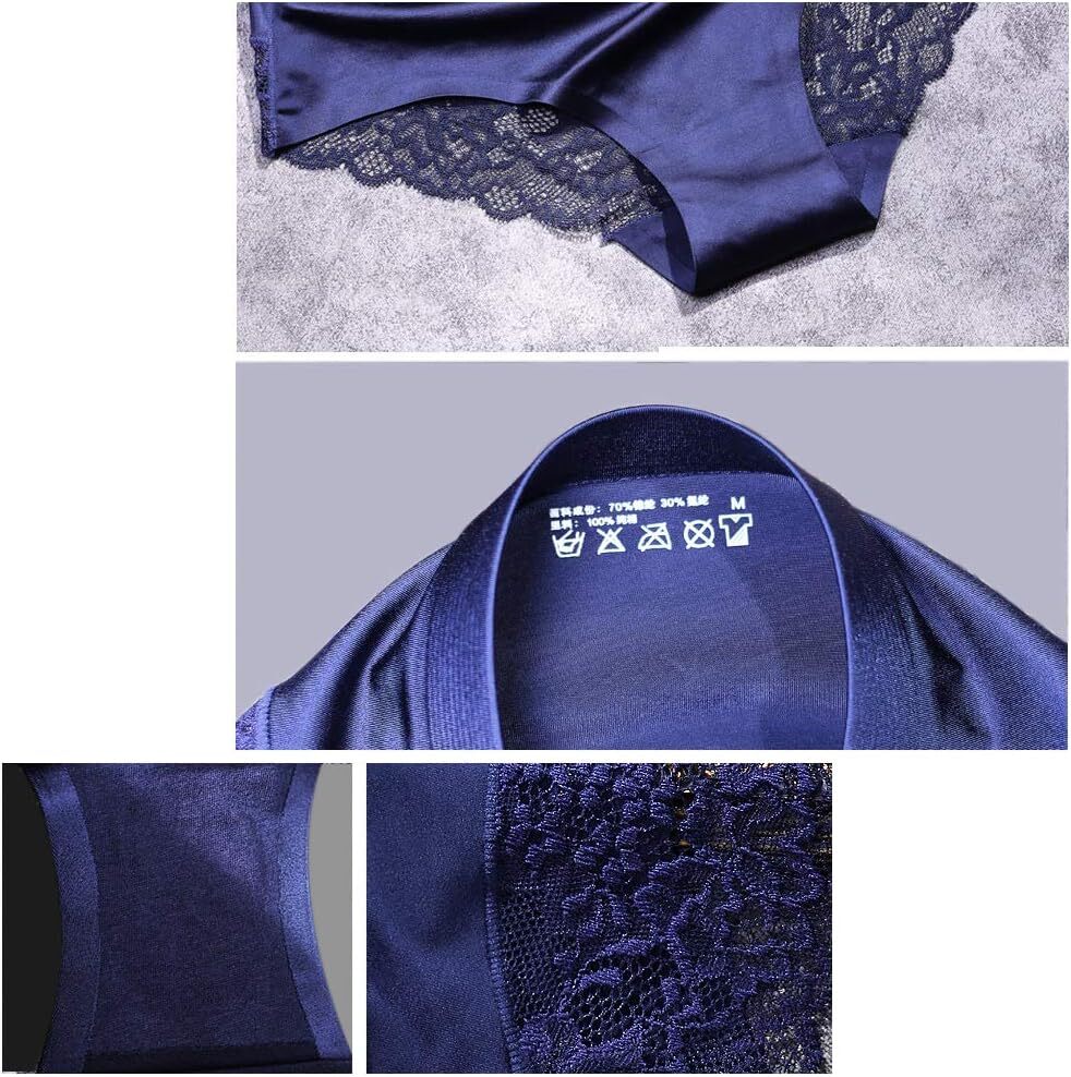 Sexy Lace Underwear for Women Frozen Silk Large, 4-pack Fashion Assorted