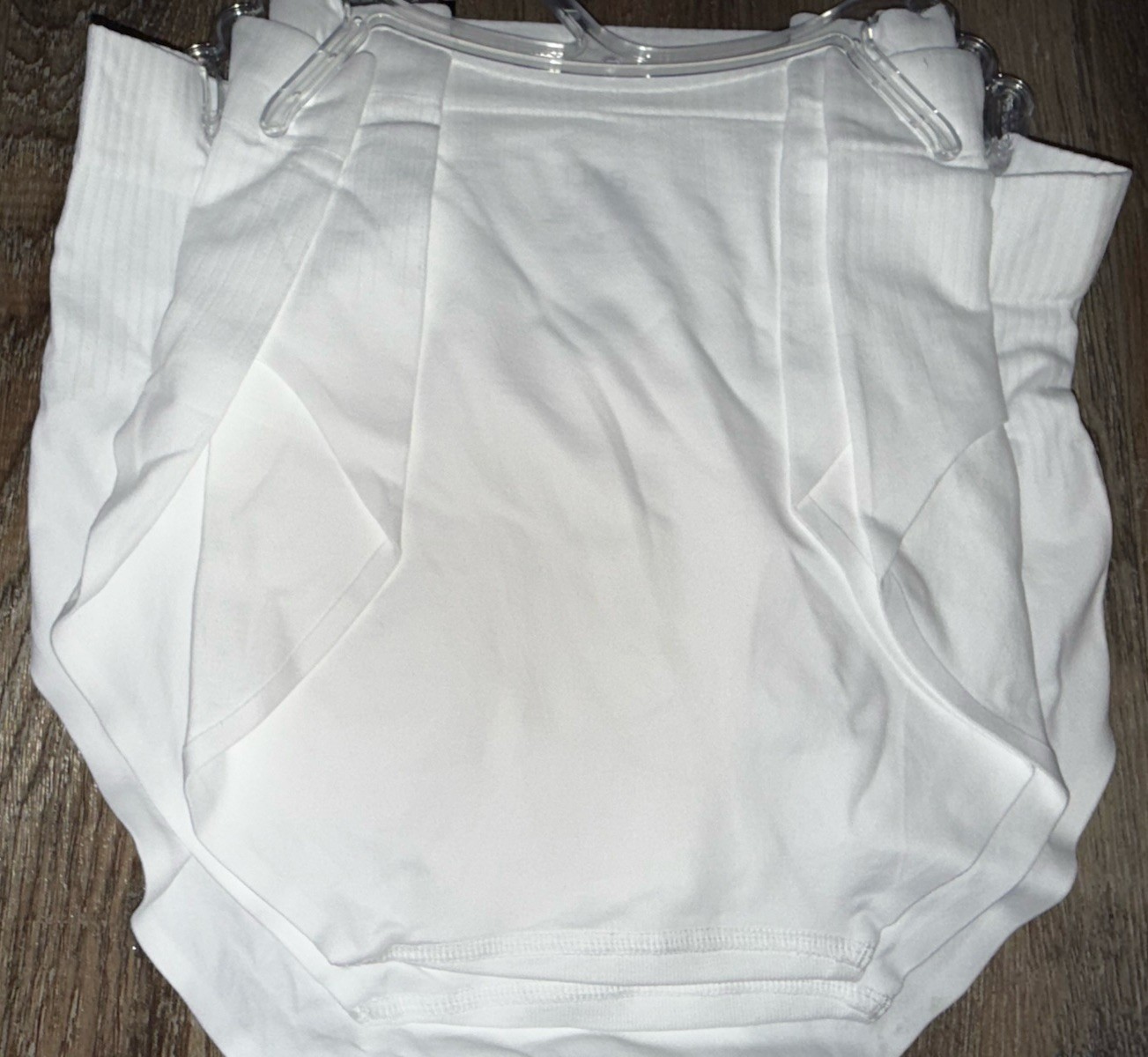 Bali ~ 3-Pair Womens Seamless Brief Underwear Panties Nylon Blend White ~ XL