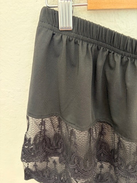 Vanrose Jan Womens Lace Shirt Extender See Through Lace Underskirt Layering Slip