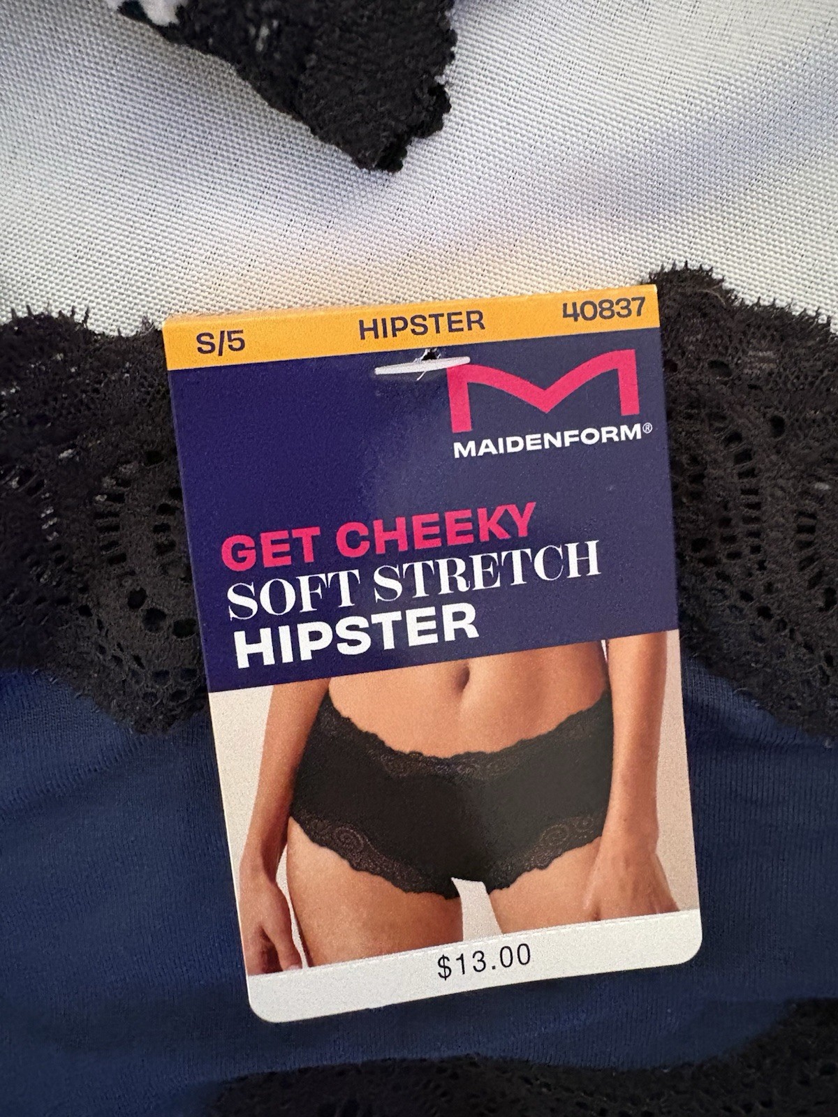 NEW MAIDENFORM PANTY Get Cheeky Hipster Soft 40823 Lace Women Size Small 2 Pair
