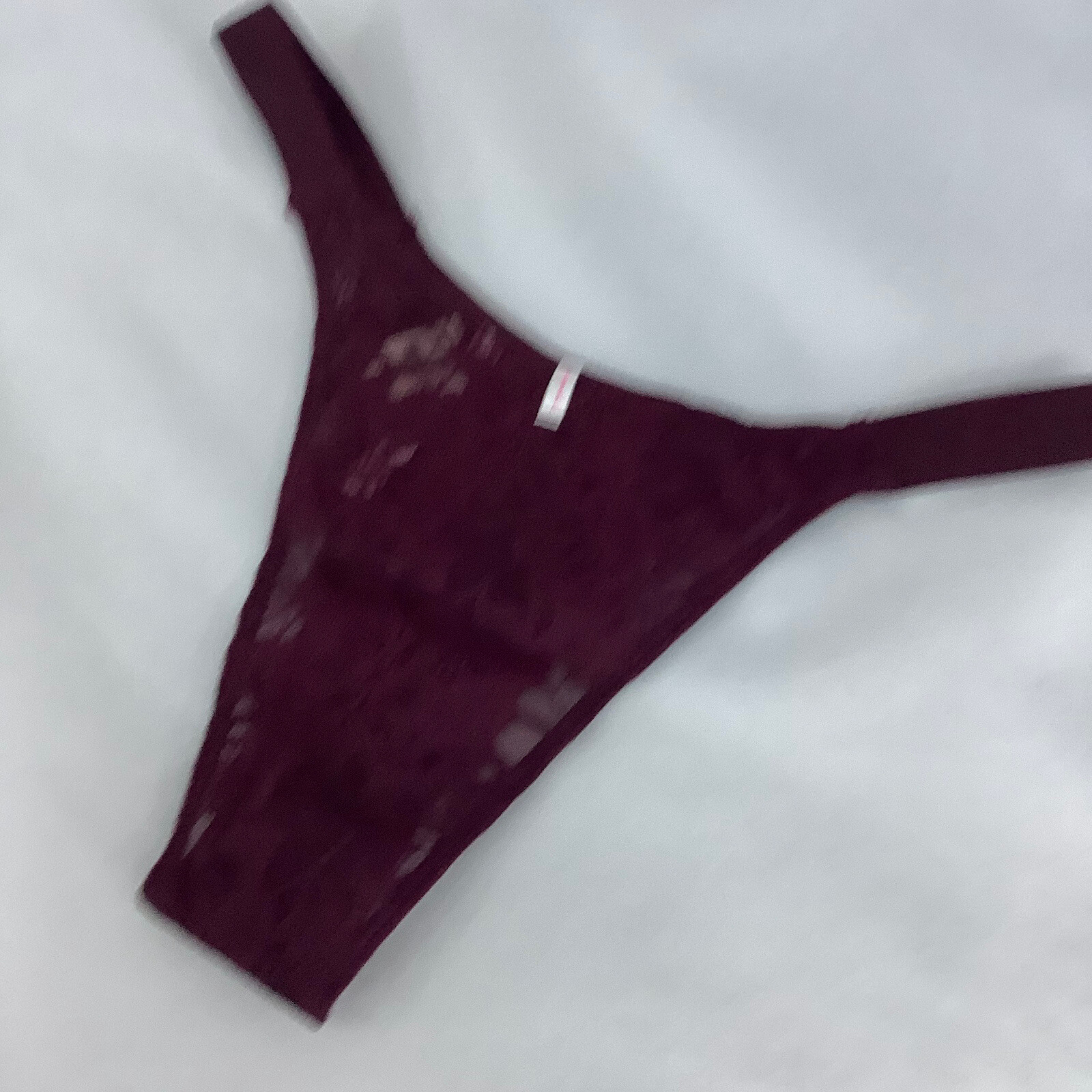Victoria’s Secret PINK Purple Burgundy Lace Brazilian Panties – Size XS – BNWT