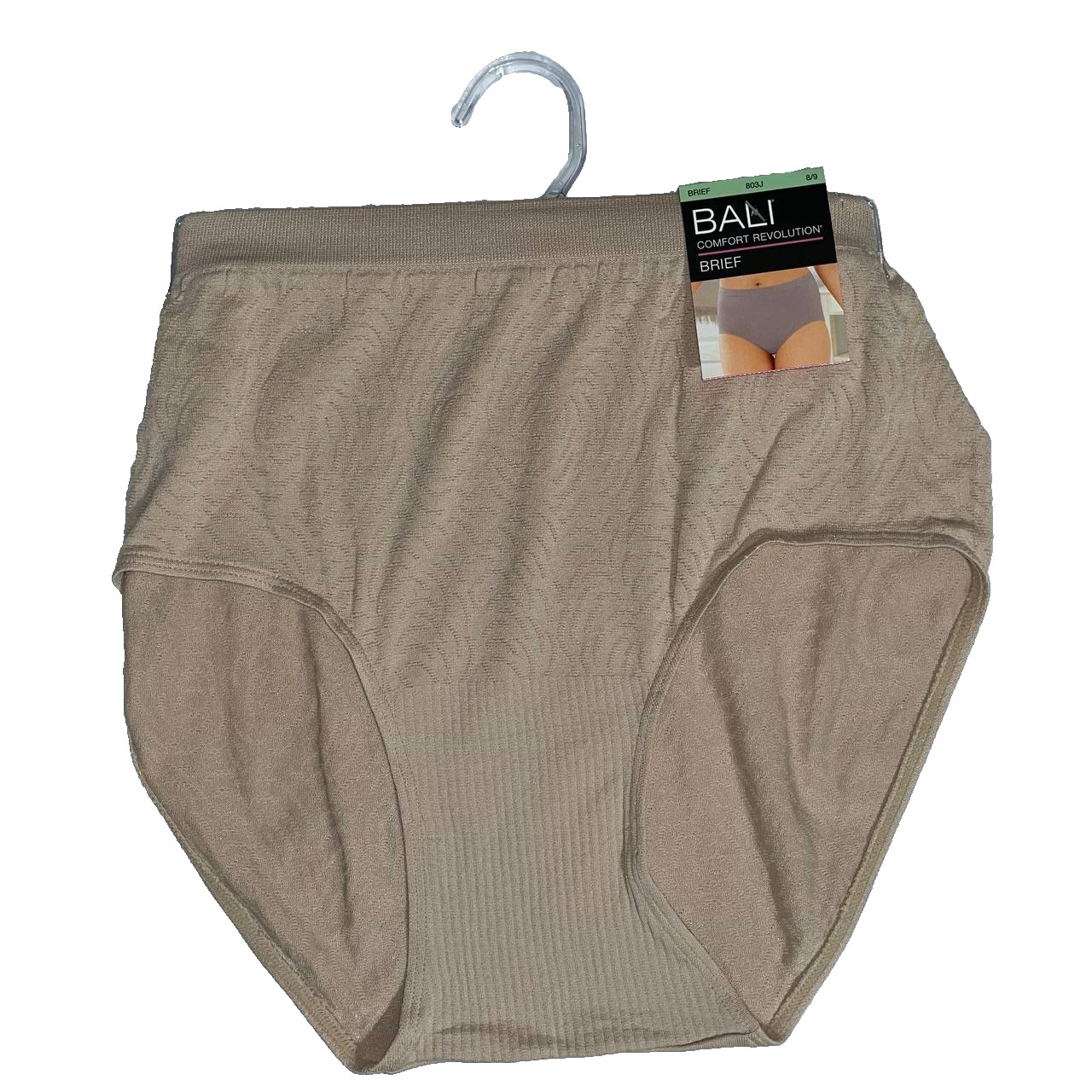 Bali Brief Comfort Revolution Brief 803J White Nude Stripe 6/7 8/9 10/11