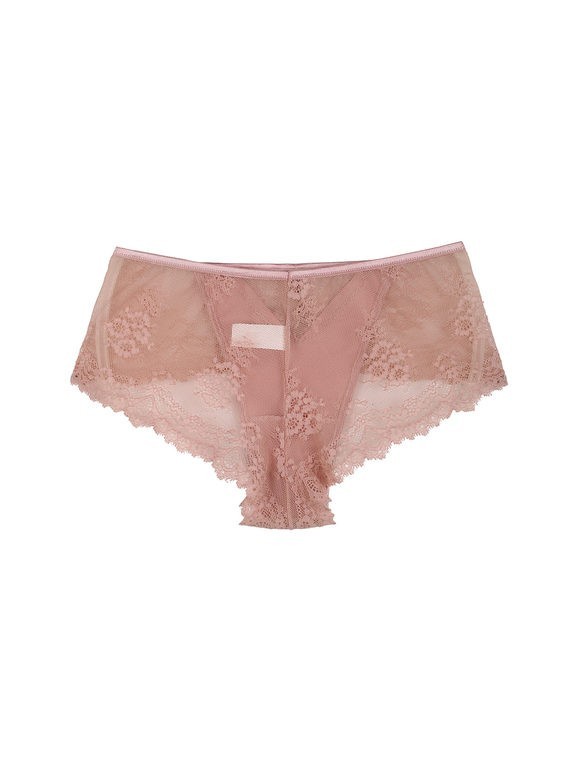 BRAZILIAN BIOLEASTIC LACE PINK 4 / L BRAZILIAN COTTON STRETCH SILK PINK