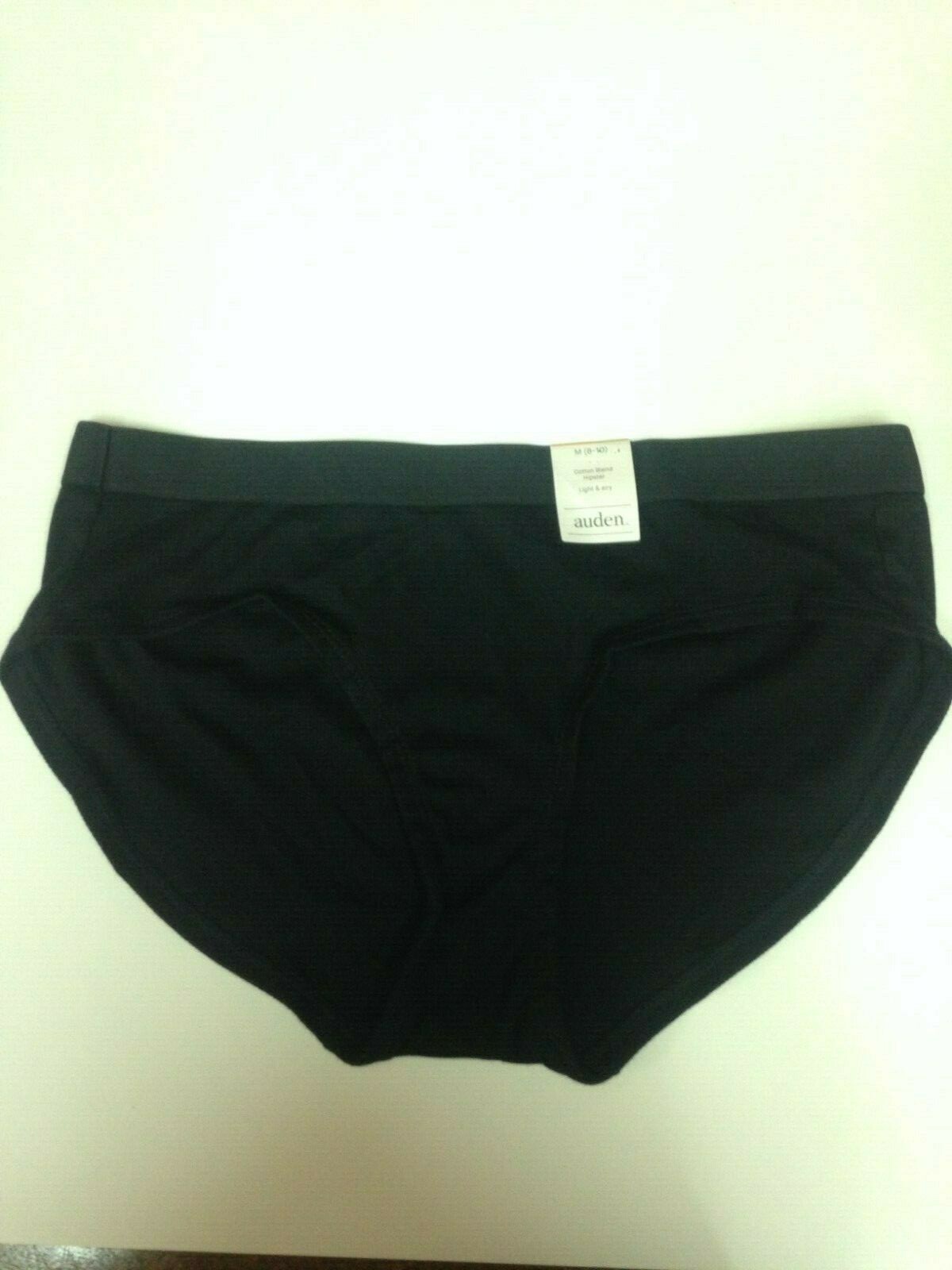 Auden Women’s Black Cotton Blend Light & Airy Hipster Panties Size M (8-10)