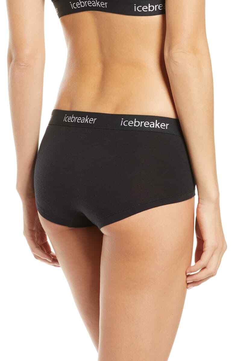 Icebreaker Women’s Sprite Wool Blend Panties in Black Size XS L48255