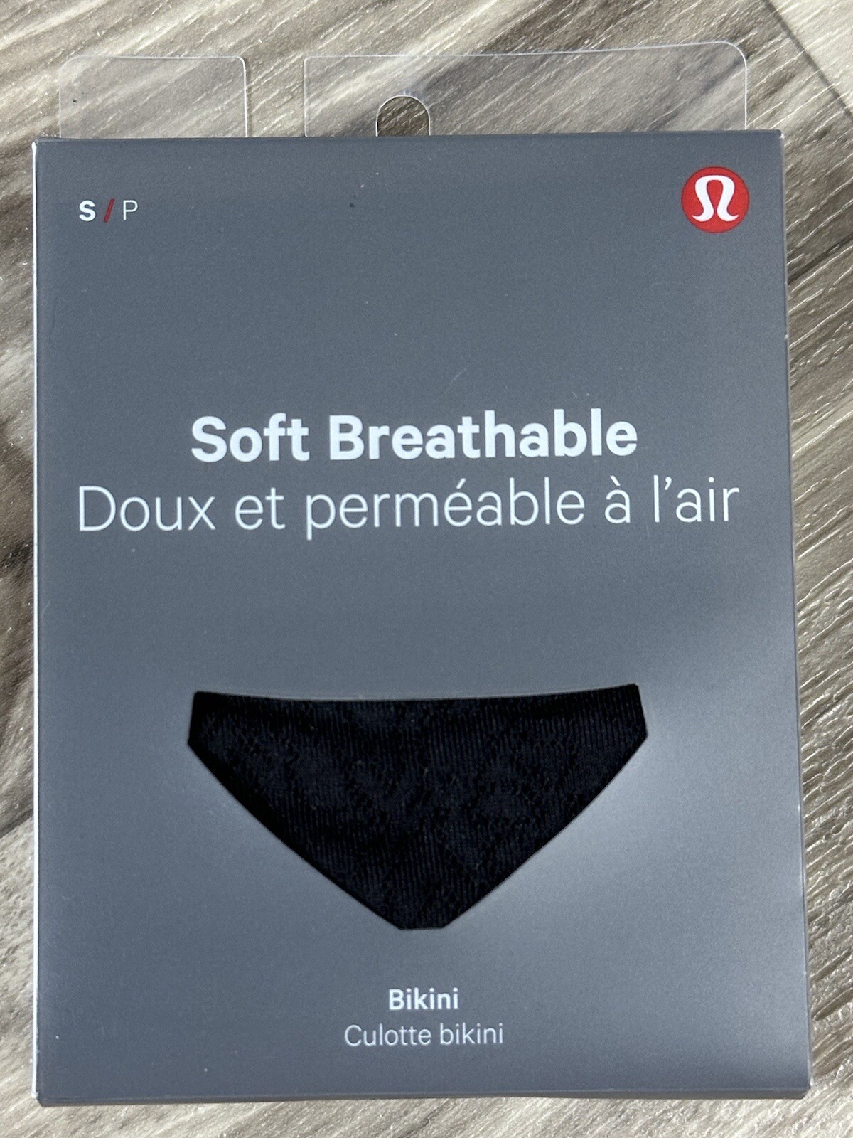 Lululemon Soft Breathable Bikini Size S/P Black Lace 50168