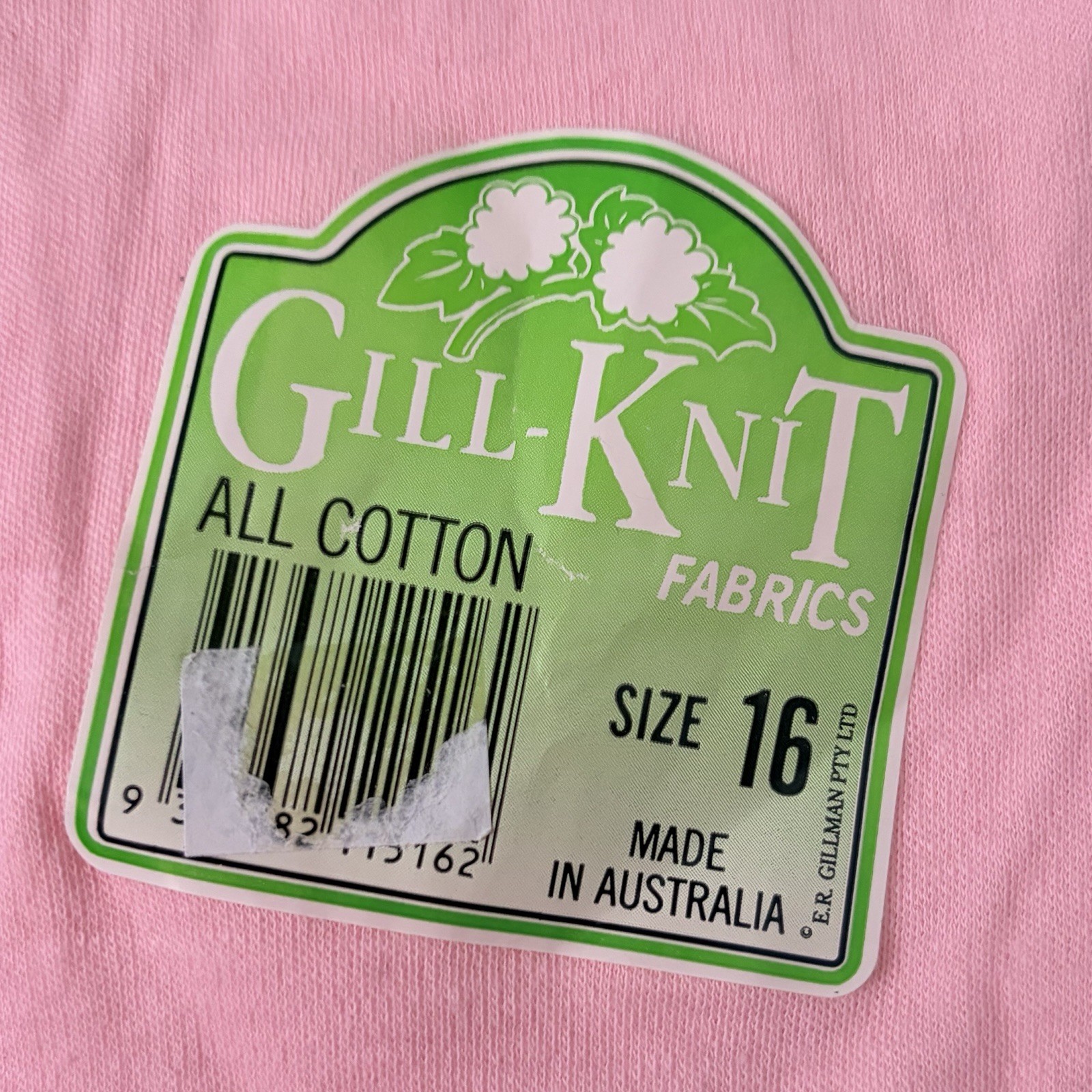 Vintage Gill-Knit Fabrics Woman Sz16 Full Brief Waist 75 cm Granny Undies Cotton