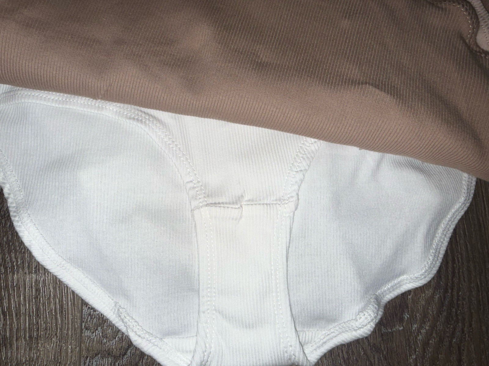 Born ~ Womens Brief Underwear Panties 5-Pair Organic Cotton Blend Ribbed (A) ~ L