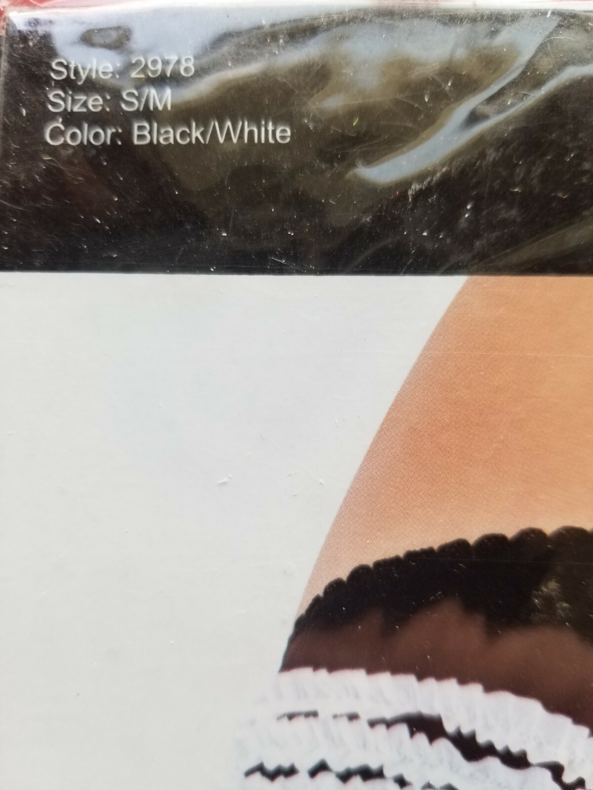 Leg Avenue Contrast Ruffle Back Panty Size S/M