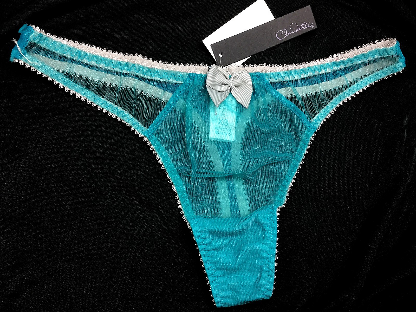 Claudette Brassiere Dessous Thong Bikini Panty Briefs Lingerie Panties Peacock