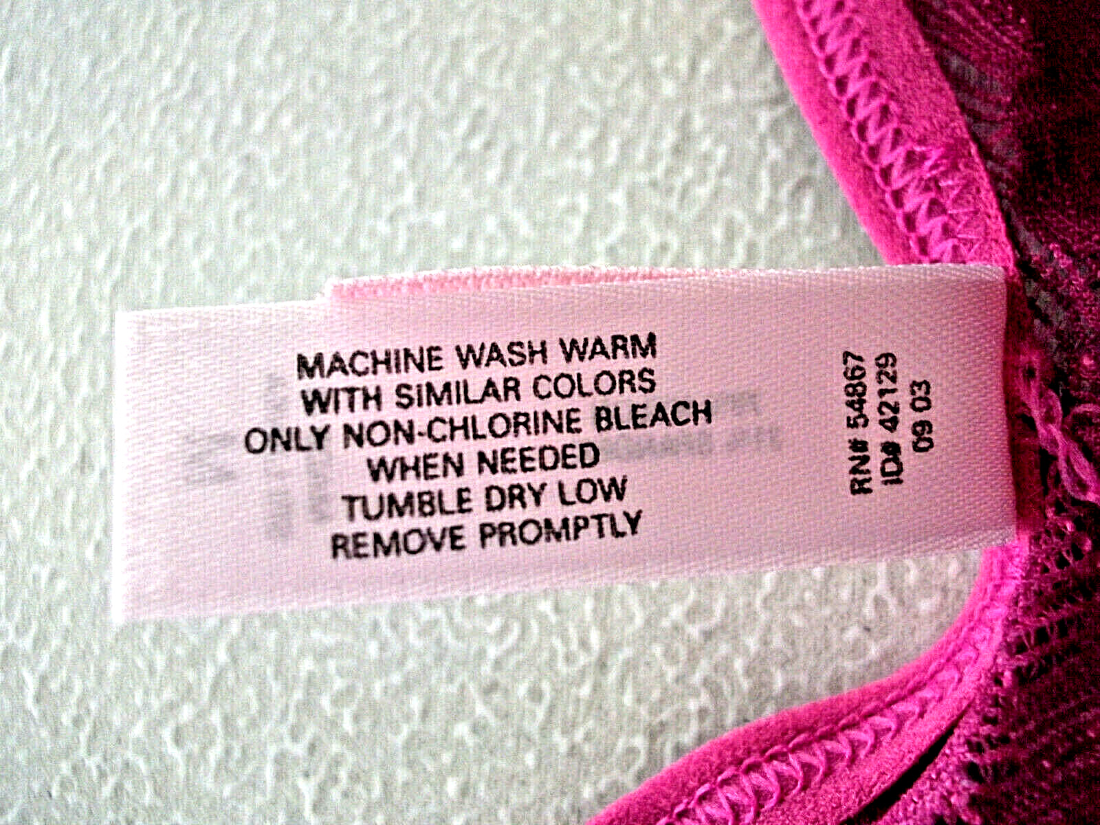 VICTORIA’S SECRET Fuchsia Rose BRAZILIAN CUT Vintage FLORAL LACE Panty/Size M