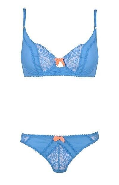 AGENT PROVOCATEUR SUPER RARE BLUE FERNN AP 1 X SMALL *BRIEF* UK 6-8 BNWT