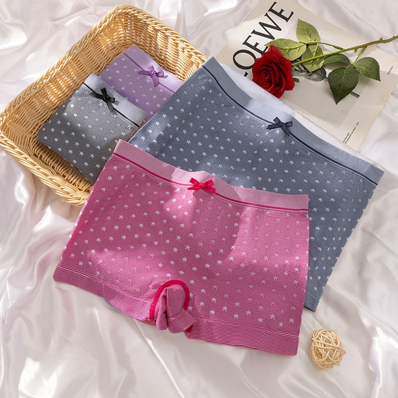 4 Pack Lot Sexy Womens Boyshorts Panties Underwear Boxer Shorts Lingeries Briefs