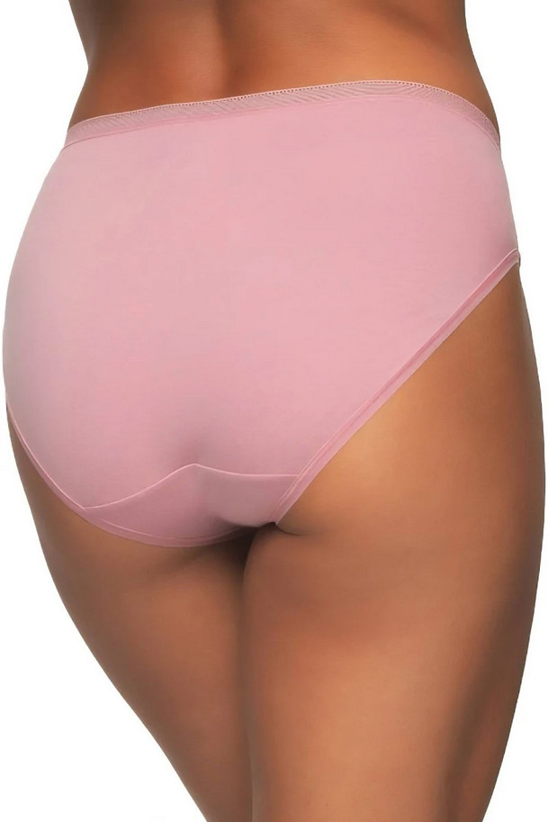 Felina Womens 6 Pack Medium Pima Cotton Blend Hi Cut Briefs – Black Pink Brown