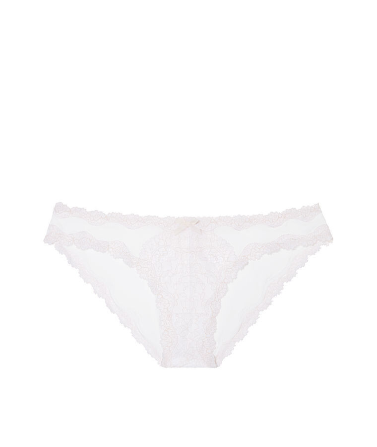 Victoria’s Secret Dream Angels Lace-Trim Cheekini Panty VS White