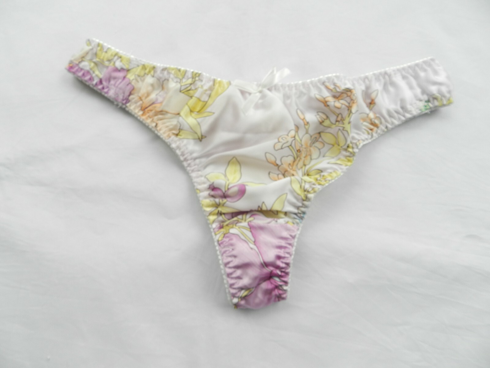 100% Silk Pattern 6 Pieces Women’s String Thong Panties Size S M L XL 2XL 3XL