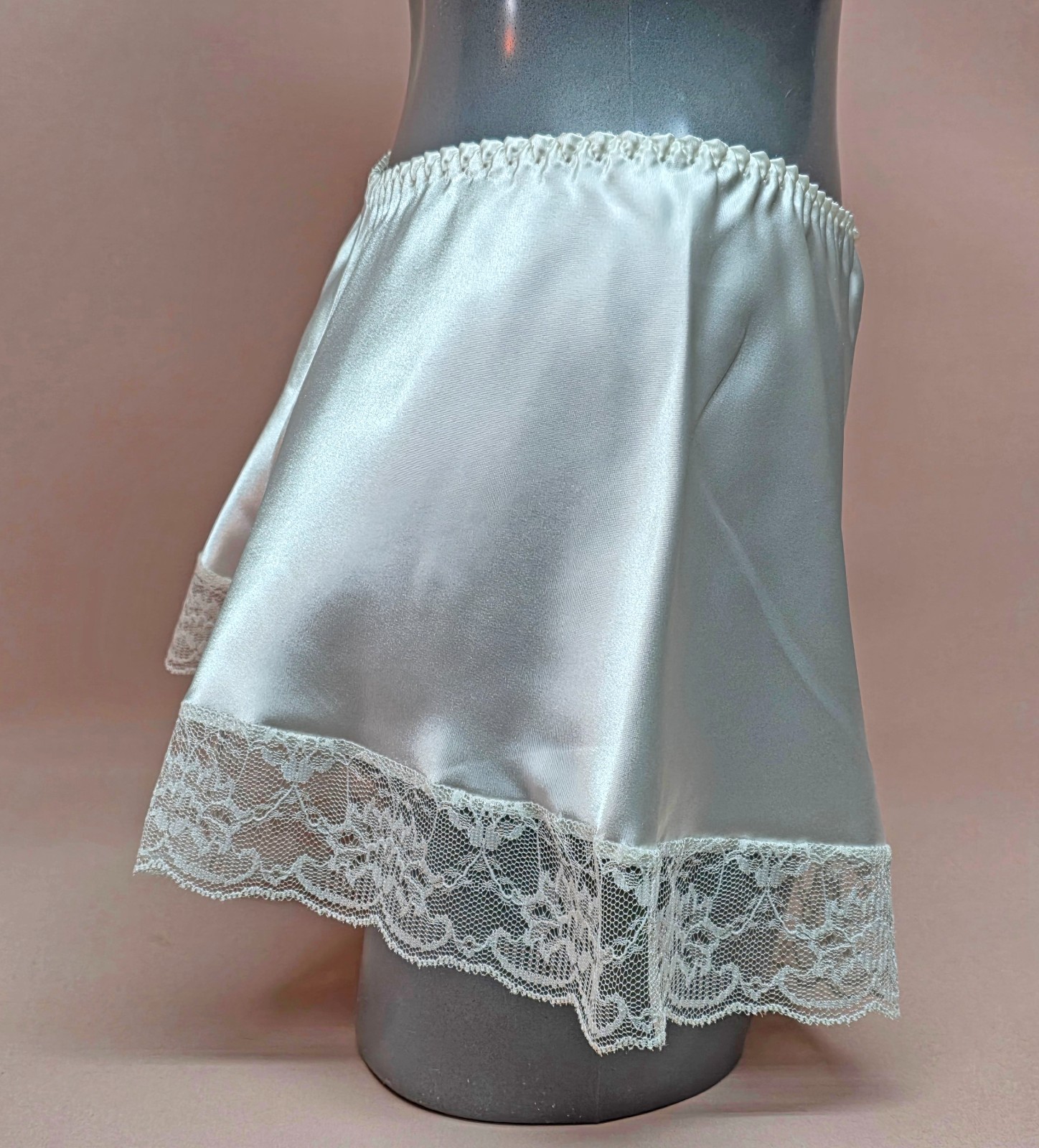 Cami Knickers French Knickers Stunning Soft White Lace Trim Size 26-28″ B20R0024