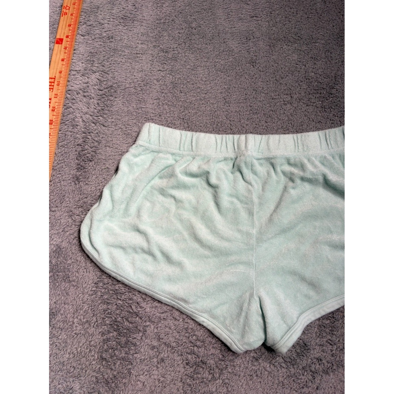Lake Light Mint Terry Cloth Lounge pajama Shorts medium