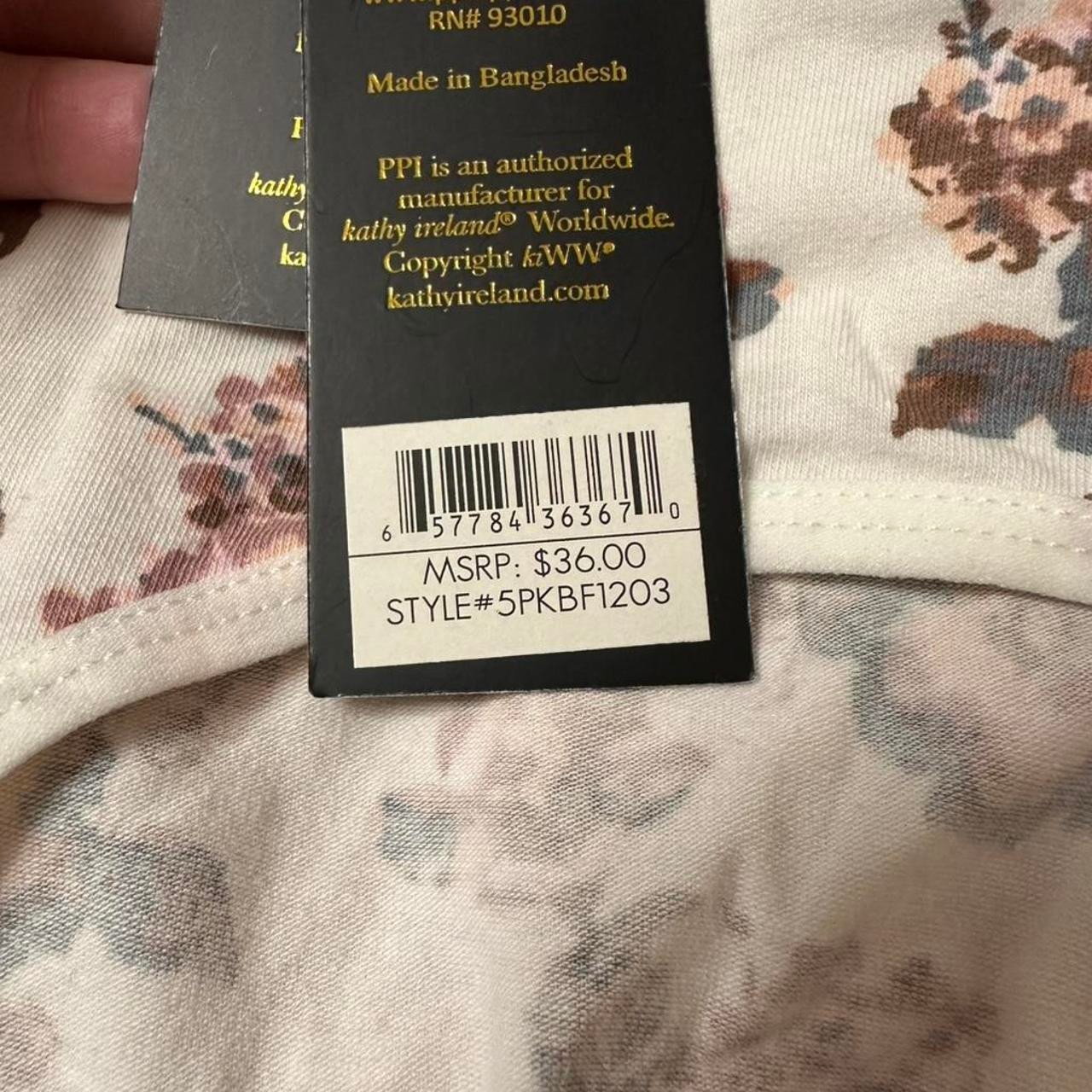 NWT Kathy Ireland Intimates variety print high waisted underwear pack of 5.