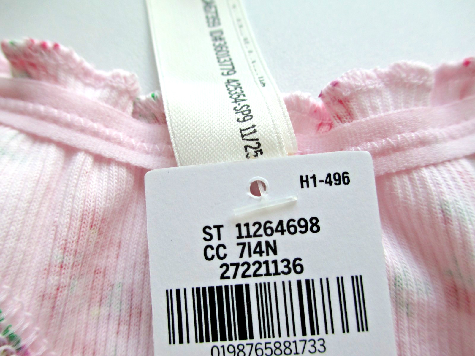 VICTORIA’S SECRET PINK Cotton High Leg Thong Panty S M L XL Tie Bow NWT Ruffle