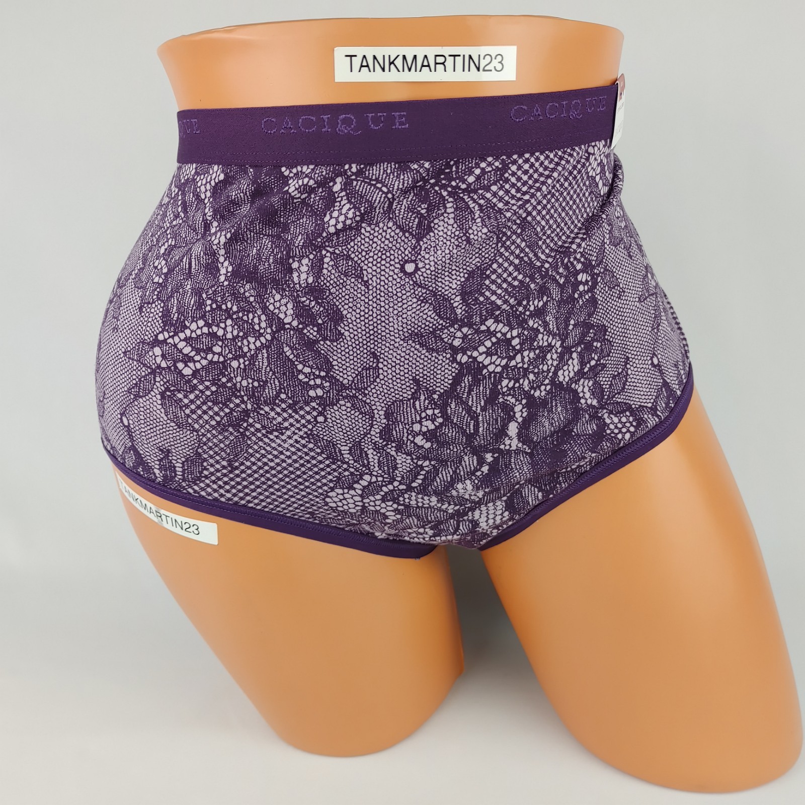 Lane Bryant Cacique Cotton Full Brief Panty Panties 18/20 Plus Purple Flowers