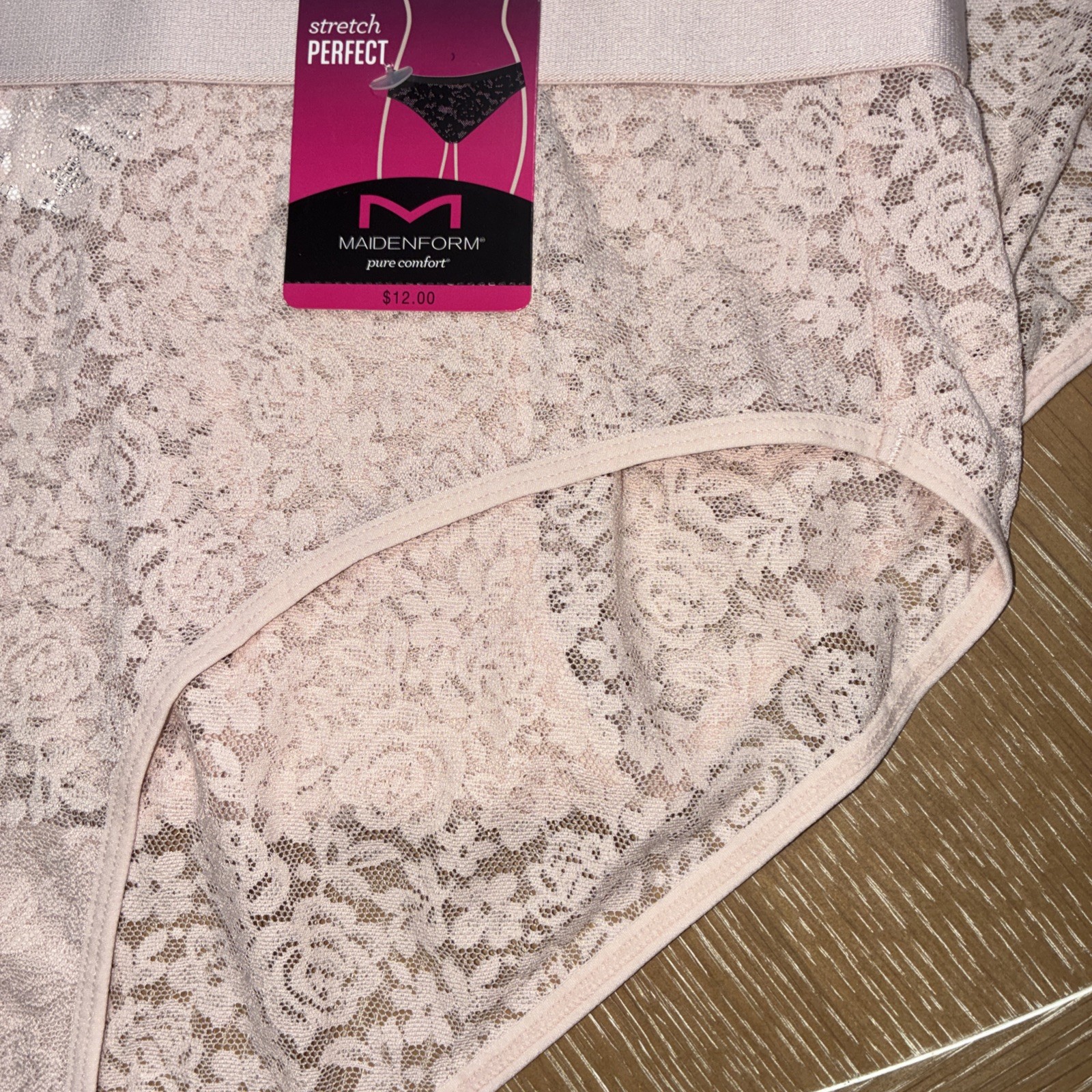 Maidenform Lace Brief 2 Pack Women’s Stretch Pure Comfort Panties Size 8 XL