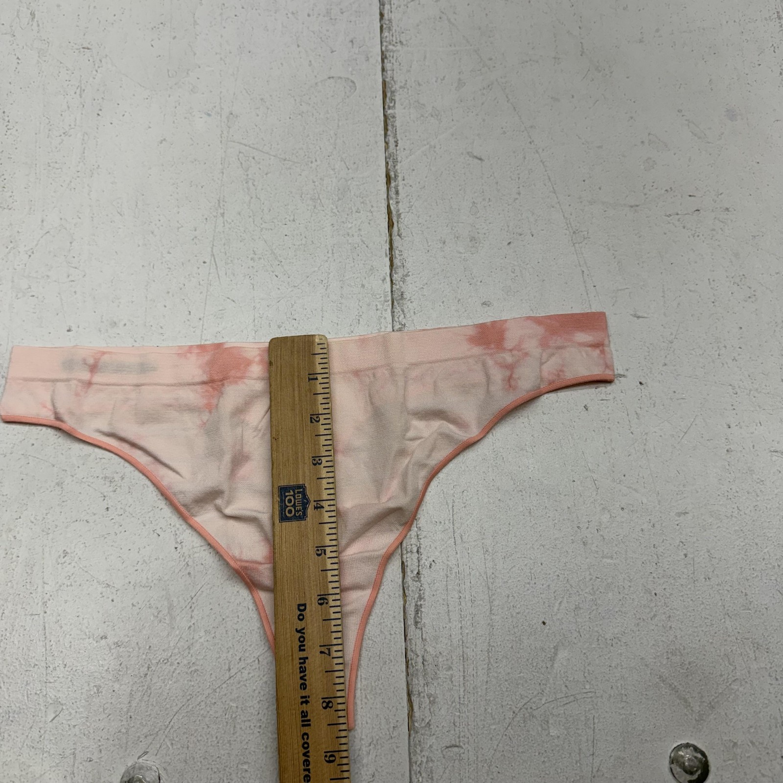 Bombas Thong Panties Womens XL Pink Cotton Candy Tie Dye Modal Stretch 1 Pack