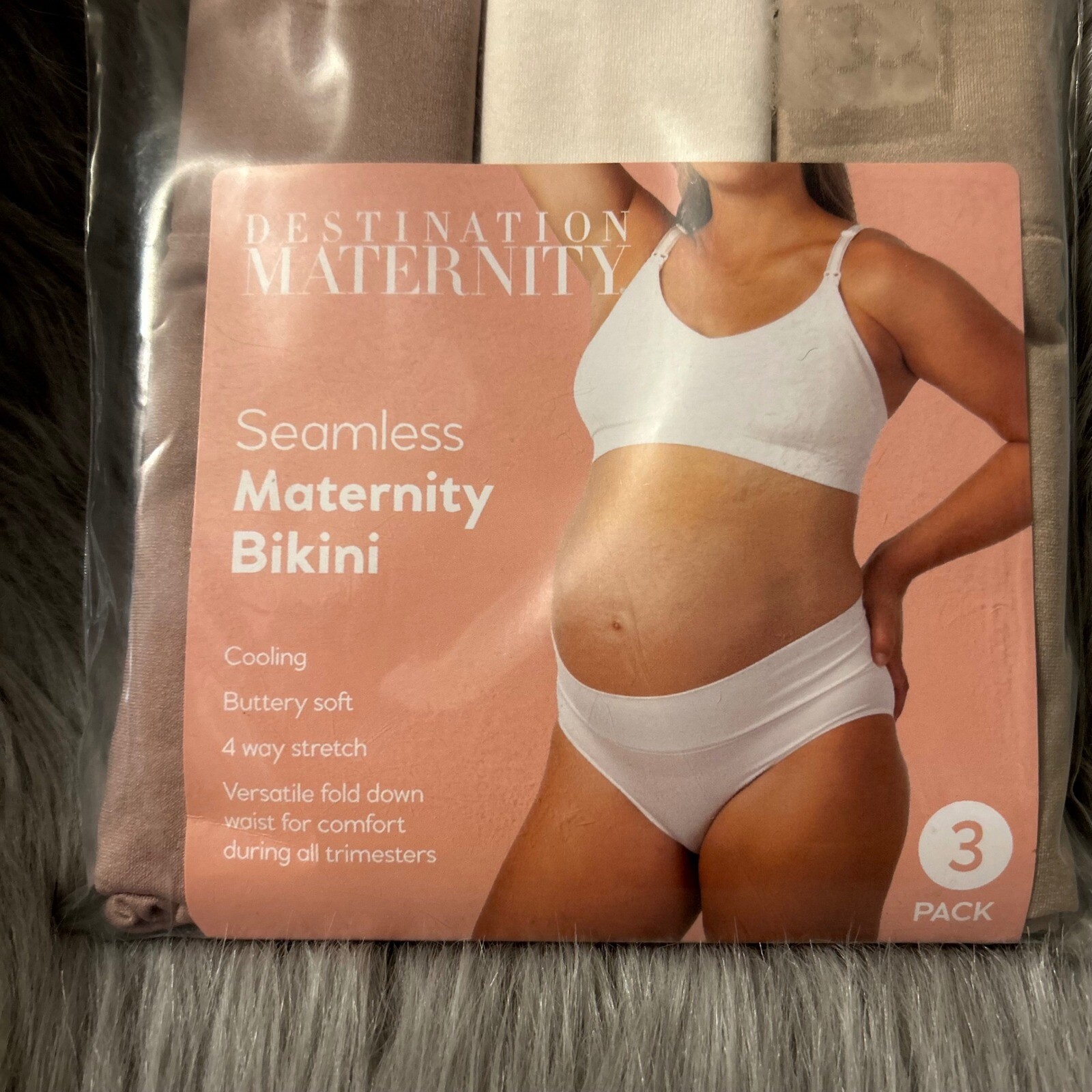 Destination Maternity Seamless Bikini Women Size Large Cooling Buttery Soft NEW