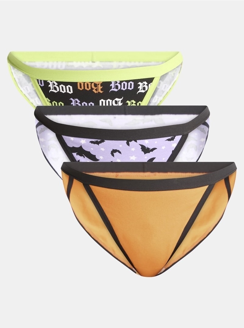 NEW Lot Of 4 Walmart Halloween 3 Packs Of Assorted Underwear Styles, Medium