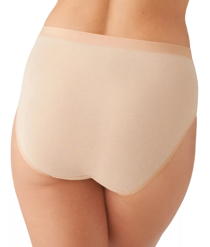 Wacoal SMALL (Size 5) Understated Cotton Brief Panty NWOT 875362 Sand