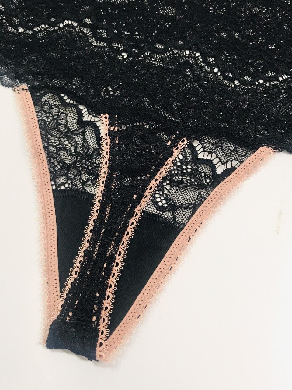Victoria’s Secret High-waist Thong Panty Four Pack (Black) RRP £25 Each